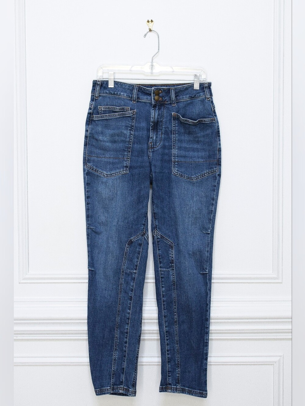 Anthropologie Pilcro Wanderer Mid Rise Relaxed Jeans Tapered Straight Leg Sz 28 - Picture 5 of 9